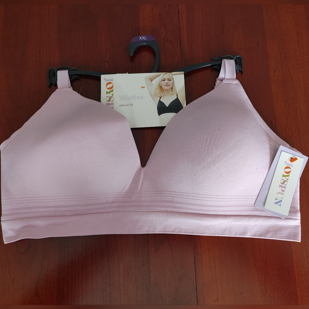 Women's Pink Wireless Bra XXL (357) by Joyspun